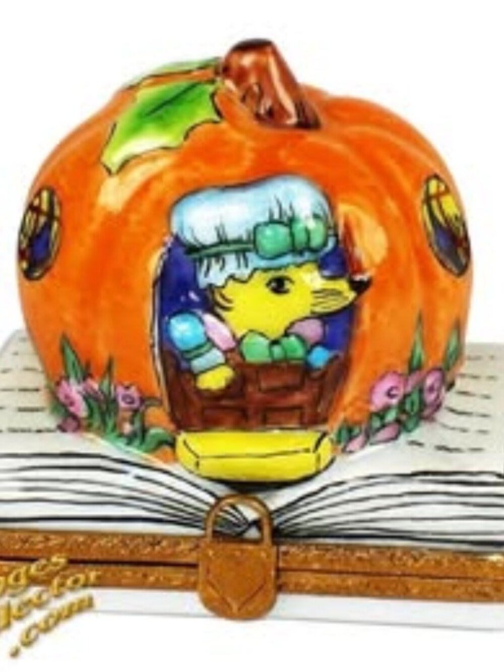 Limoges Box - Porcelain Nursery rhyme storybook Peter Peter Pumpkin Eater